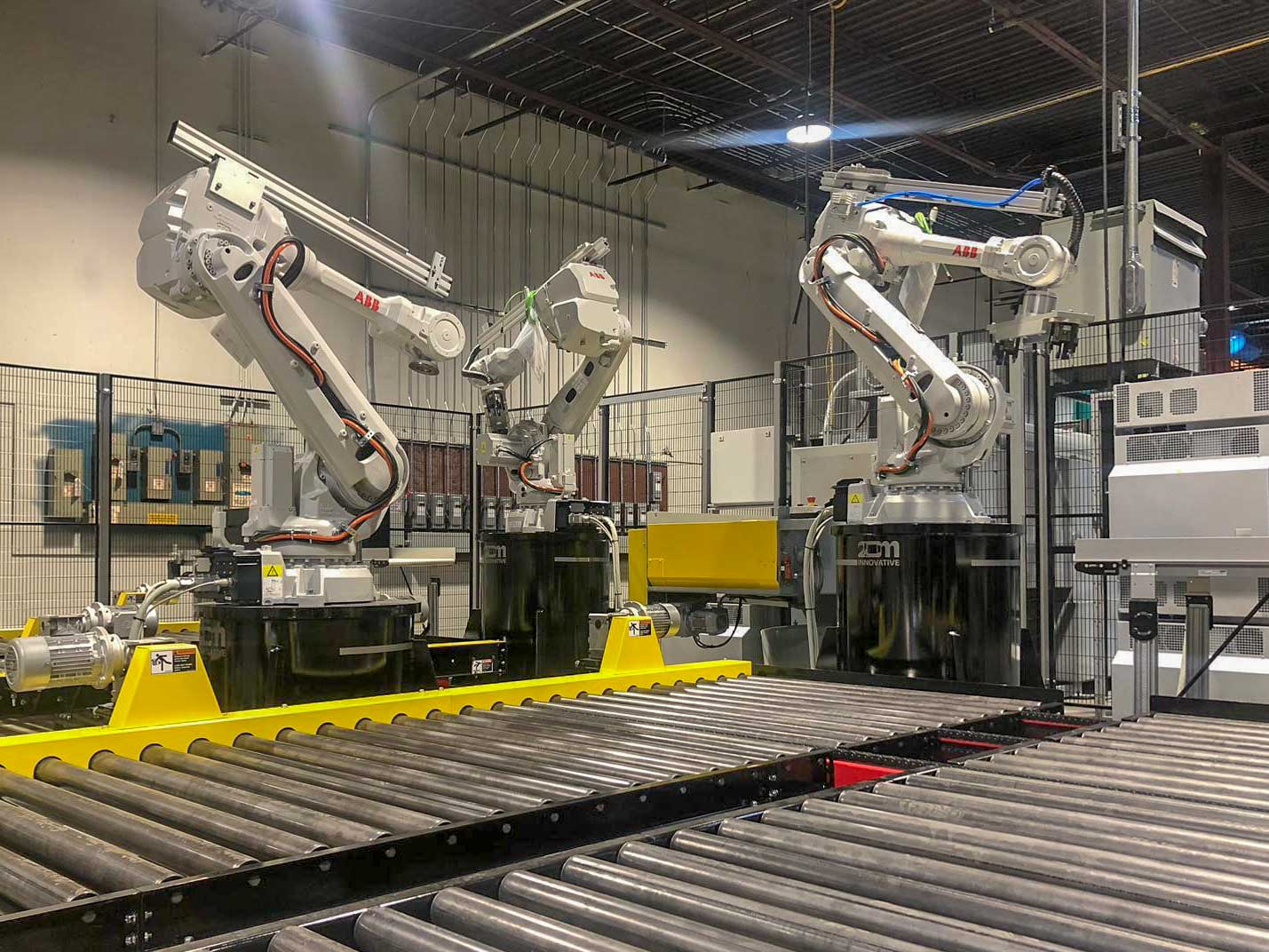 ABB Robot Cell Installation with Conveyors
